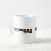 COSA NOSTRA (UNSERE SACHE) KAFFEETASSE (Vorderseite Links)