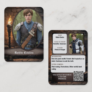 Coscard Cosplay Trading Cards QR-Code Visitenkarte