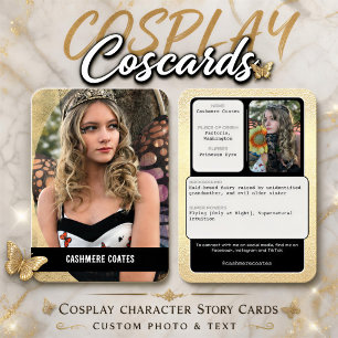 Coscards   Kundenspezifische Cosplay-Karten Visitenkarte