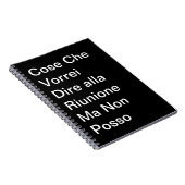 Cose Che Vorrei Dire alla Riunione Ma Non Posso Notizblock (Rechte Seite)