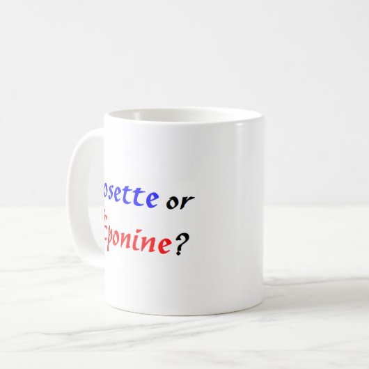 cosette Les Miserables Kaffeetasse (Vorderseite Links)