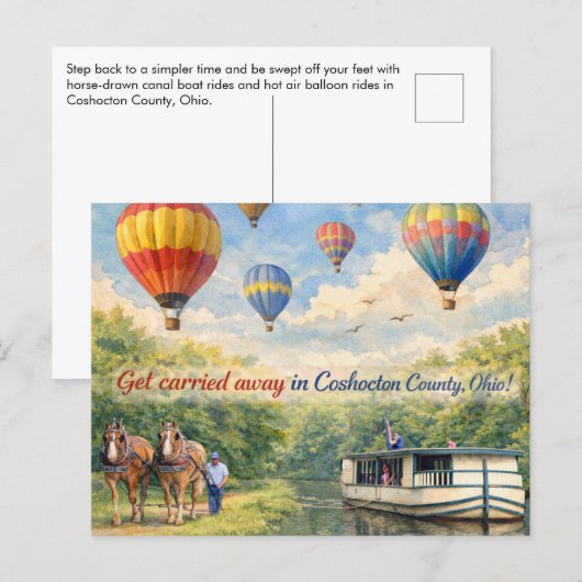 Coshocton Ohio Postkarte (Vorne/Hinten)