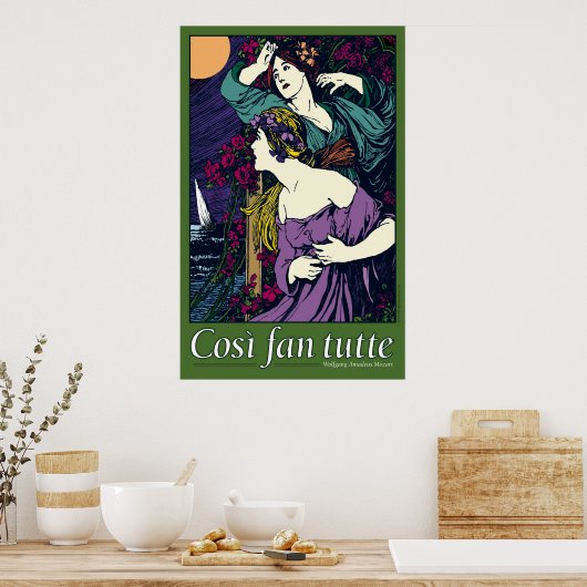 Così fan tutte, Opera Poster (Küche)