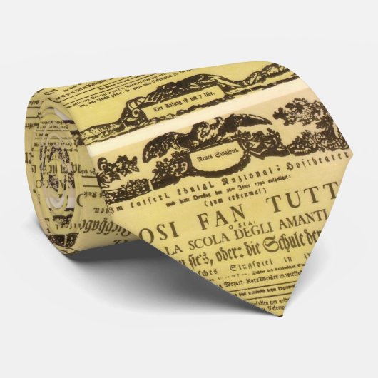 Così Fan Tutte Playbill (Mozart) Krawatte (Gerollt)