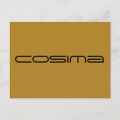 Cosima, Figur aus Orphan Black, geometrischer Schr Postkarte (Vorderseite)