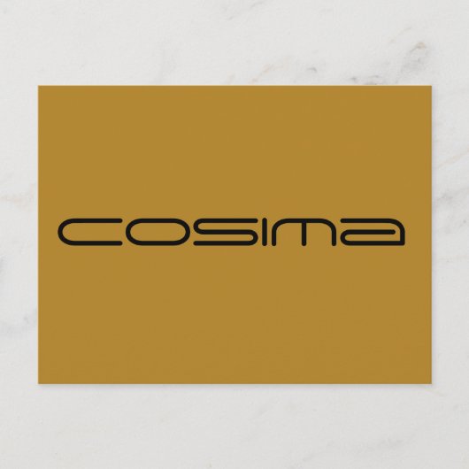 Cosima, Figur aus Orphan Black, geometrischer Schr Postkarte (Vorderseite)