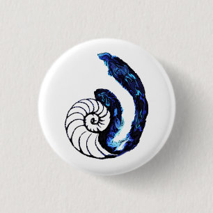 Cosima Tätowierungs-Waisen-Schwarz-kundengerechte Button