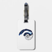 Cosima Tätowierungs-Waisen-Schwarz-kundengerechter Gepäckanhänger (Rückseite vertikal)