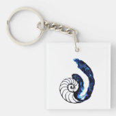 Cosima Tätowierungs-Waisen-Schwarz-kundengerechter Schlüsselanhänger (Vorderseite)