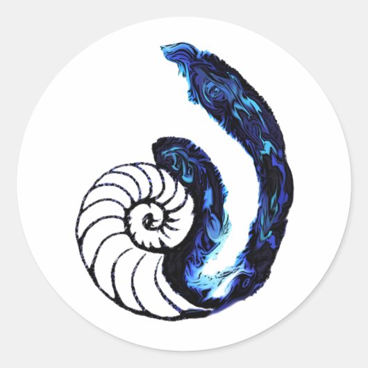 Cosima Tattoo Orphan Black benutzerdefinierbarer H Runder Aufkleber (Vorderseite)