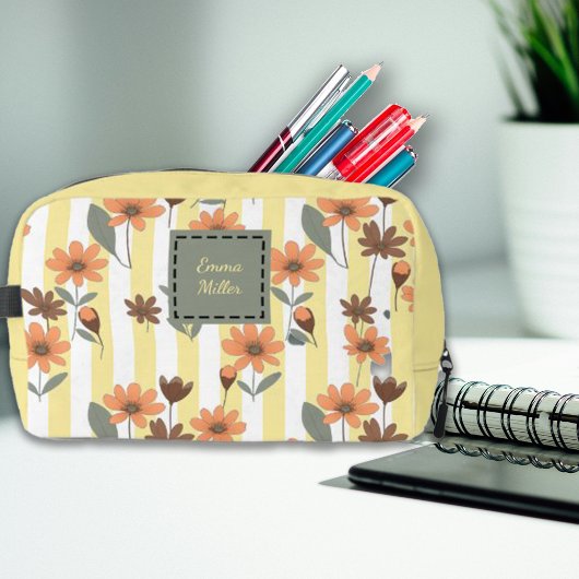 Cosmecore Fall Blossoms Individuelle Name Kosmetis Waschbeutel