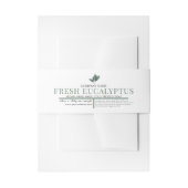 Cosmetic Bar Soap Bly Band Label Wrap Eukalyptus (Vorderseite Beispiel)