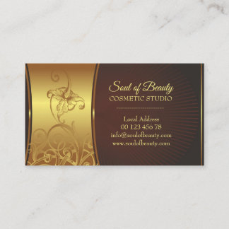 Cosmetic make up studio business card visitenkarte