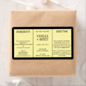 Cosmetic Vanilla Honey Zutaten gelb (Insitu)