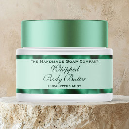 Cosmetics Body Butter Green Foil Jar