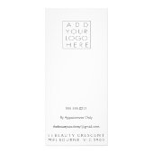 Cosmetics Schönheitspreisliste zusammenstellen Werbekarte (Hinten)