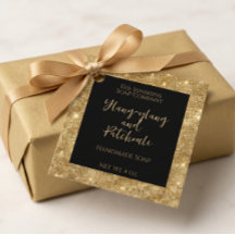 Cosmetikmarke für Schwarz und Gold Glitzer