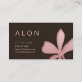 Cosmetoligst Visitenkarte-Blumenschönheits-Salon Visitenkarte (Rückseite)