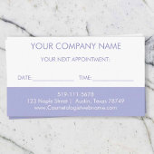 Cosmetologe-Erinnerung Begleitkarte