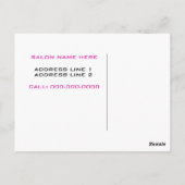 Cosmetologin Postkarten (Rückseite)