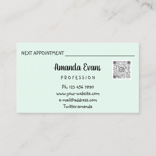 Cosmetologin Spritze Botox Injektion Silver Ombre Terminkarte (Rückseite)