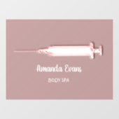 Cosmetologin Spritze Botox Injektionen WELLNESS-CE Fensteraufkleber (Blatt)