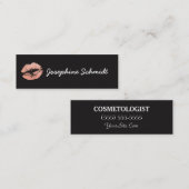 Cosmetologist-einfacher modischer Kuss bilden Mini Visitenkarte (Vorne/Hinten)