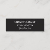Cosmetologist-einfacher modischer Kuss bilden Mini Visitenkarte (Rückseite)