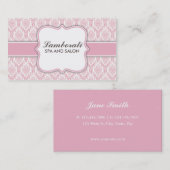 Cosmetologist-Maskenbildner-eleganter Damast mit Visitenkarte (Vorne/Hinten)