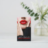 Cosmetologist-Visitenkarte-Schablone Visitenkarte (Stehend Vorderseite)