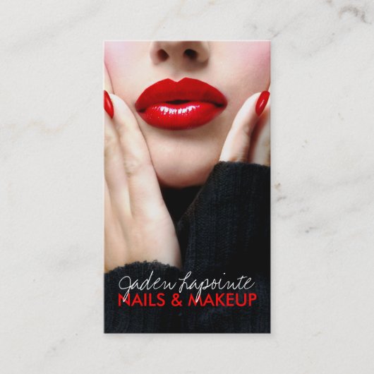 Cosmetologist-Visitenkarte-Schablone Visitenkarte (Vorderseite)