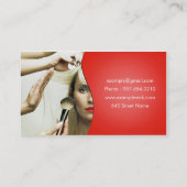 Cosmetologist-Visitenkarte Visitenkarte (Rückseite)