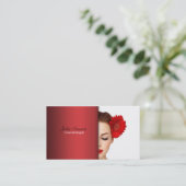 Cosmetologist-Visitenkarte Visitenkarte (Stehend Vorderseite)