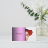 Cosmetologist-Visitenkarte Visitenkarte (Stehend Vorderseite)