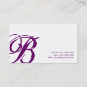 Cosmetologist - Visitenkarten Visitenkarte (Rückseite)