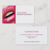 Cosmetologistcosmetology-Make-upkünstler elegant Visitenkarte (Vorne/Hinten)