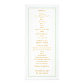 Cosmetology Wellness-Center and Salon White Blätte Werbekarte (Hinten)