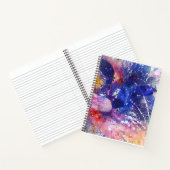 Cosmic Abstract Cat Dreamscape Notizblock (Innenseite)