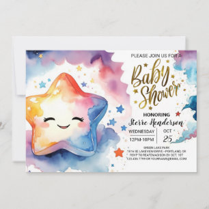 Cosmic Adventure erwartet Baby Shower Einladung