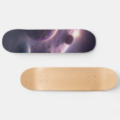 Cosmic Adventure: Space & Planet Skateboard Design (Horizontal)