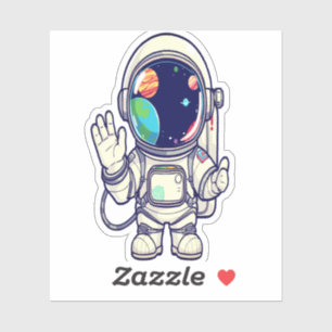 Cosmic Adventure Sticker Set - Weltraumdesigns