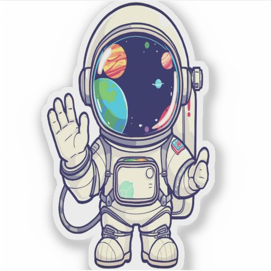 Cosmic Adventure Sticker Set - Weltraumdesigns (Vorderseite)