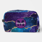 Cosmic Agate Rainbow Holographic Dopp Kit Waschbeutel (Vorderseite)
