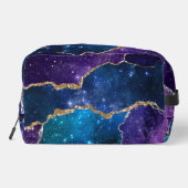 Cosmic Agate Rainbow Holographic Dopp Kit Waschbeutel (Rückseite)