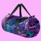 Cosmic Agate Rainbow Holographic Large Duffel Bag Duffle Bag