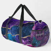 Cosmic Agate Rainbow Holographic Large Duffel Bag Duffle Bag (Rechte Ecke)