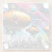 Cosmic Airship Glasuntersetzer (Rückseite)