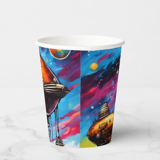Cosmic Airship Pappbecher (Rechts)