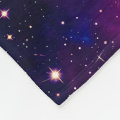 Cosmic Animal Pink Cat Felge Moderne Art Fleecedecke (Ecke)