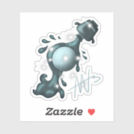 Cosmic Aquarius Uranus Zodiac Aufkleber